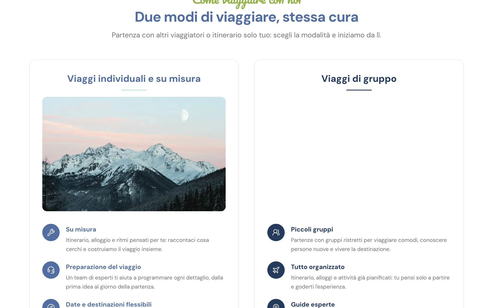 La ricerca per destinazione, date e budget